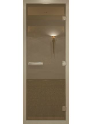 Двери для хамама бронза матовая